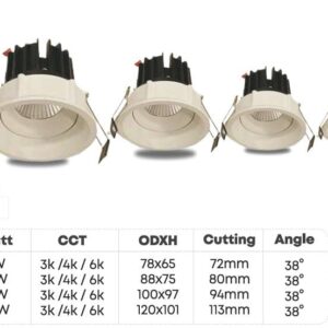 CURVE TILTABLE SPOT COB