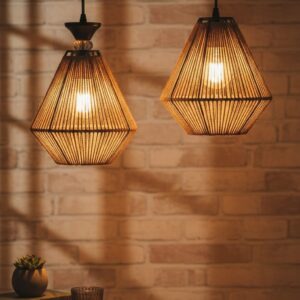 Wooden Hanging lights 108